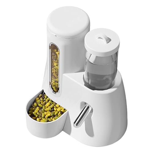 Hamster-Wasserflasche – Automatische Lebensmittelspender-Wasserflasche – 2-in-1 ohne Tropf-Stromversorgung, große Kapazität, auslaufsicher, Käfigzubehör Hamster-Wasserflasche – Automatische Lebensmittelspender-Wasserflasche – 2-in-1 ohne Tropf-Stromversorgung, große Kapazität, auslaufsicher, Käfigzubehör von Genérico