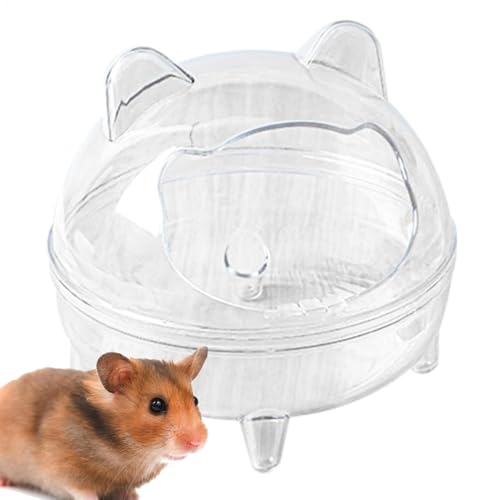 Hamsterbad-Behälter – Chinchilla-Zubehör – Goldbär-Badezimmer, Sichtfeld, komplett transparent, Anti-Girl für Gerbil anderes Zubehör für Kleintiere von Genérico