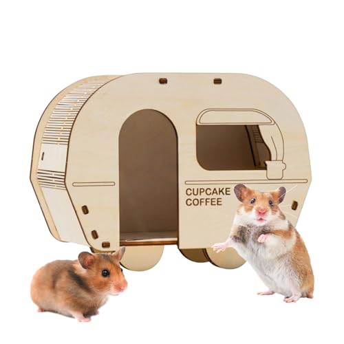Hamsterversteck, Dekoration für Lebensräume des Hauses, Käfig aus Holz, Hamster, Hamster, ohne Farbe, kaubar für Treparatur, Indoor-Spielzeug für Spielzimmer, Wohnzimmer Hamsterversteck, Dekoration für Lebensräume des Hauses, Käfig aus Holz, Hamster, Hamster, ohne Farbe, kaubar für Treparatur, Indoor-Spielzeug für Spielzimmer, Wohnzimmer von Genérico