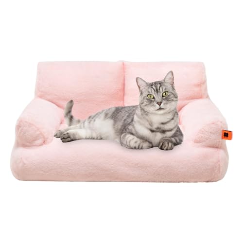 Haustierbett mit Katzenbett, waschbares Sofa für Haustiere, herausnehmbares Plüschbett für Welpen, Haustierbett mit rutschfestem Boden für kleine Hunde und Katzen Haustierbett mit Katzenbett, waschbares Sofa für Haustiere, herausnehmbares Plüschbett für Welpen, Haustierbett mit rutschfestem Boden für kleine Hunde und Katzen von Genérico