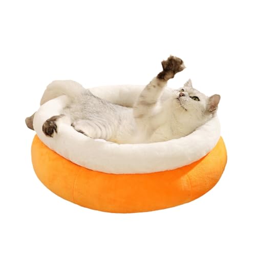 Höhle für Katzenbett: kleines Hundebett, Winter-Katzenhaus, Höhle für Welpen, Katzenbett mit luxuriösem Schlafsack für Katzen von Genérico