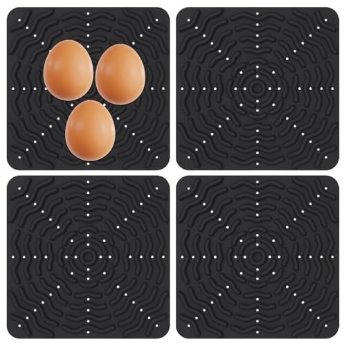 Hühnernist-Pads | Nist-Pads für Eier, aus sicherem Silikon, 4 x waschbare weiche Trampolin für , die Entenhühner platzieren, die durch l von Genérico