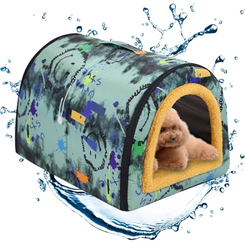 Hundebett für den Innenbereich, Höhlenhaus für kleine Hunde, superweich, warm zum Schlafen für Haustiere, mit abnehmbarem Kissen, Möbel für Haustiere Hundebett für den Innenbereich, Höhlenhaus für kleine Hunde, superweich, warm zum Schlafen für Haustiere, mit abnehmbarem Kissen, Möbel für Haustiere von Genérico
