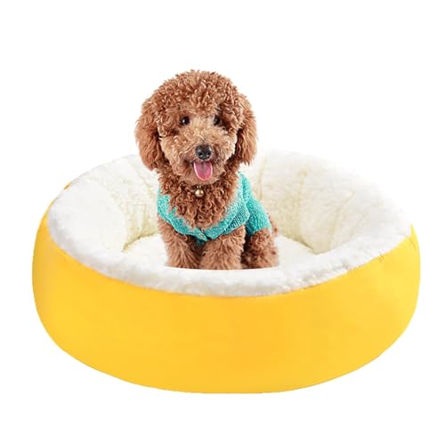 Hundebettkissen, Bettmatte für kleine mittelgroße Hunde, bequeme gelbe und flauschige Hundekissen, waschbar, rutschfest, Hundewärmer, Hund Hundebettkissen, Bettmatte für kleine mittelgroße Hunde, bequeme gelbe und flauschige Hundekissen, waschbar, rutschfest, Hundewärmer, Hund von Genérico