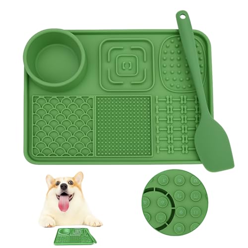 Hundematte, Silikon für Hunde, Futternapf Matte für Katzen, langsames Füttern, Lecken und Trinken, Matte für Haustiere, mit Saugnapf, vielseitige Ernährung, Linderung von Angstzuständen Hundematte, Silikon für Hunde, Futternapf Matte für Katzen, langsames Füttern, Lecken und Trinken, Matte für Haustiere, mit Saugnapf, vielseitige Ernährung, Linderung von Angstzuständen von Genérico