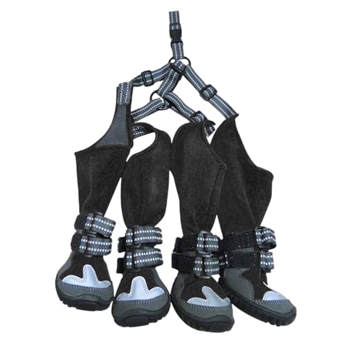 Hundestiefel zum Spazierengehen im Freien: Wasserdichte Hundeschuhe mit atmungsaktivem Design, bequeme Passform, Beinschutz für kleine und mittelgroße Hunde, Schutz vor Regen Hundestiefel zum Spazierengehen im Freien: Wasserdichte Hundeschuhe mit atmungsaktivem Design, bequeme Passform, Beinschutz für kleine und mittelgroße Hunde, Schutz vor Regen von Genérico