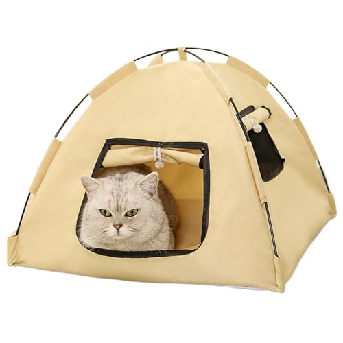 Hundezelt für den Außenbereich, zusammenklappbar, für Kätzchen, atmungsaktiv und tragbar, für kleine Haustiere, Reisen, Camping, Sommer, Abenteuer, Hof von Genérico