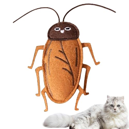 Kakerlakenspielzeug für Katzen, schönes Spielzeug für Katzen, realistische und niedliche Kakerlake, interaktives Kauspielzeug für Kätzchen, realistische Simulation, Partyscherz C von Genérico