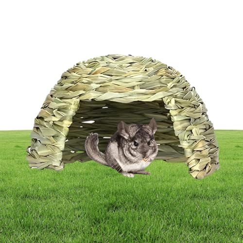 Kaninchenstrohhaus, Klappbett, Meerschweinchen-Versteck – Versteck für kleine Tiere, Spielhaus für Haustierheu, Wohnraumdekoration von Genérico