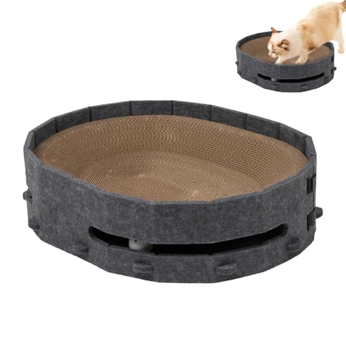 Karton-Pad: Katzenkratzbrett, Haustier-Spiel | auswechselbarer Scratcher mit Spielzeug, abnehmbare Matte für Schlafzimmer, Cattery Schlafzimmer, Innenraum Karton-Pad: Katzenkratzbrett, Haustier-Spiel | auswechselbarer Scratcher mit Spielzeug, abnehmbare Matte für Schlafzimmer, Cattery Schlafzimmer, Innenraum von Genérico
