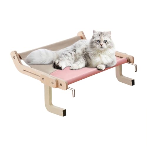 Katzen-Fensterbett – verstellbare Katzenhängematte – Barschsitz für Katzenfenster und Kätzchen für Bett, , für die Großen von Genérico