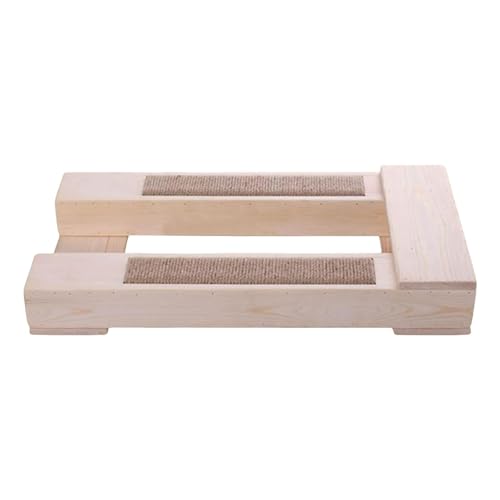 Katzen-Paarhocker | Stabiler Zuchtstuhl für Katzen (55 x 27,5 x 8 cm) | Paarungskissen aus Holz für Kätzchen mit kurzen Beinen | Begleiter zur Beseitigung von Langeweile von Genérico