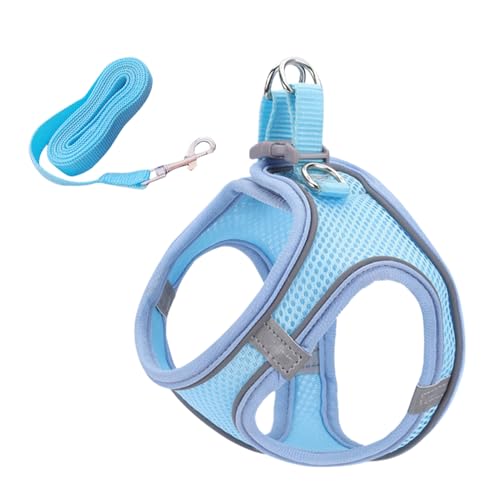 Katzengeschirr | Weiche reflektierende Weste mit Mesh und Leine – Weste klein, mittel, groß, Training, Rucksack, Outdoor, Haustierbedarf Katzengeschirr | Weiche reflektierende Weste mit Mesh und Leine – Weste klein, mittel, groß, Training, Rucksack, Outdoor, Haustierbedarf von Genérico