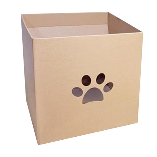 Katzenhaus aus Pappe, Kratzbox für Katzen, innen | Haus mit Polster für Kratzer, Kratzer, zum Schlafen Katzenhaus aus Pappe, Kratzbox für Katzen, innen | Haus mit Polster für Kratzer, Kratzer, zum Schlafen von Genérico
