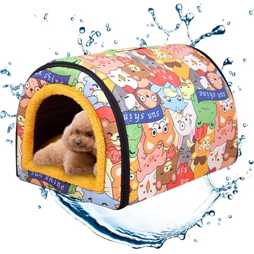Katzenhaus für Wildkatzen im Freien, warm, wetterfest, für den Winter, Katzenbetten für kaltes Wetter, Haustierhaus für externe Gemeinschaftskatzen, Straßen und F von Genérico
