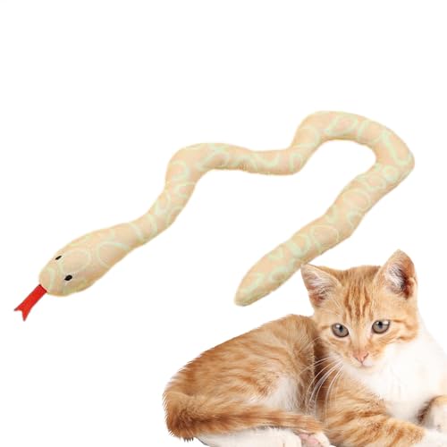 Katzenspielzeug in Schlangenform mit Katzengras, interaktives Plüschtier für Katzen, Spiel, und Bewegung: Katzenzubehör zur Unterhaltung und Stimulation von Genérico