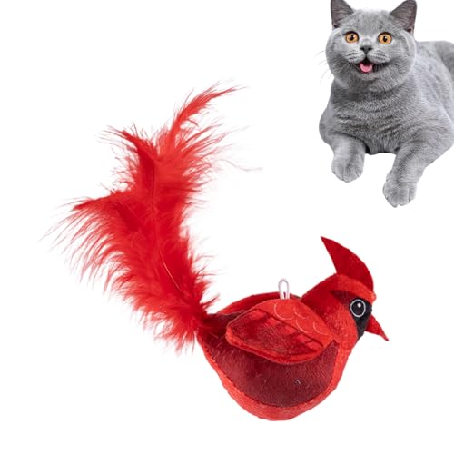 Katzenspielzeug mit Quietschvogel, Katzenspielzeug mit flatterndem Vogel, Spielzeug für Katzen mit schwingenden Flügeln, automatisches Spielzeug für Katzen, Spielzeug für fliegende Vögel, interact von Genérico