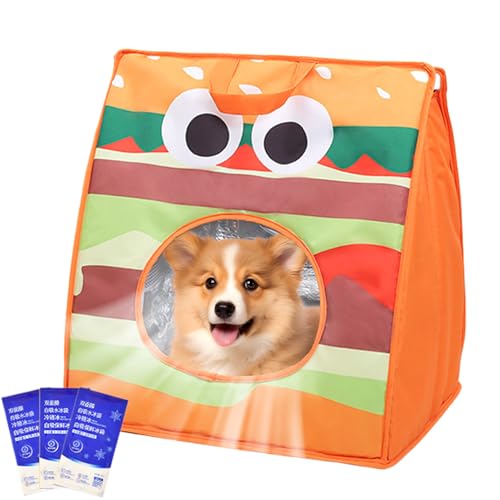 Katzentaschen-Korsett | Transporttasche mit Ice Pack | 15,16 x 11,81 x 15,75 Zoll | faltbarer belüfteter Ständer | leicht zu reinigen und tragbar | isolierter Kühltransport für die Ae von Genérico
