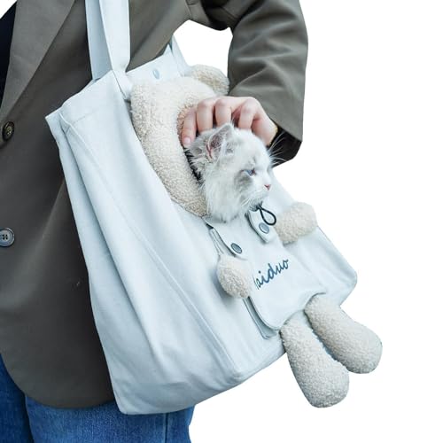 Katzentransporttasche zum Spazierengehen, Tragetasche für Katzen, bequeme Tasche für Hunde und Katzen mit verstellbarem Loch, Haustiertrage, atmungsaktive Schultertasche für Katzen, Ga Katzentransporttasche zum Spazierengehen, Tragetasche für Katzen, bequeme Tasche für Hunde und Katzen mit verstellbarem Loch, Haustiertrage, atmungsaktive Schultertasche für Katzen, Ga von Genérico