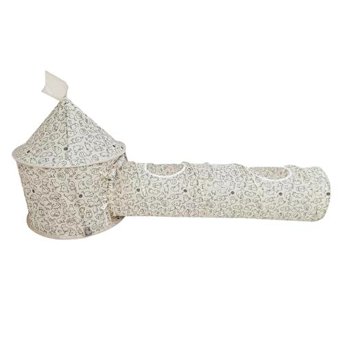 Katzentunnel mit 3-Wege-interaktivem Spielrohr, zusammenklappbarer Platz für Haustiere und kleine Haustiere, tragbares Pop-Up-Versteck mit Löchern, fördert die Bewegung Katzentunnel mit 3-Wege-interaktivem Spielrohr, zusammenklappbarer Platz für Haustiere und kleine Haustiere, tragbares Pop-Up-Versteck mit Löchern, fördert die Bewegung von Genérico