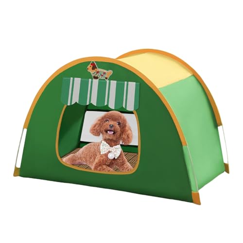 Katzenzelt, tragbar, atmungsaktiv, faltbar, mit Luftstrom, Belüftung für kleine Hunde, Welpen, im Hinterhof, für Camping von Genérico