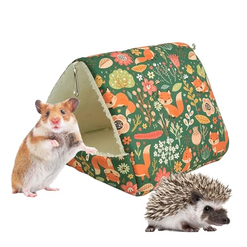 Kleines Hamsterbett | Warmes Schlafhaus für kleine Hamster Zubehör Haustier Multifunktionaler Unterschlupf für kleine Haustiere von Genérico