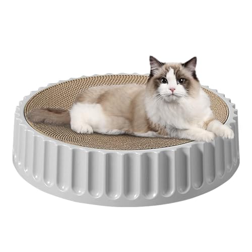Kratzkissen für Katzen, langlebig, rund, aus Karton für Kratzbäume mit hoher Dichte, langlebige und umweltfreundliche Kratzpads für Katzen im Innenbereich von Genérico