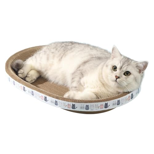 Kratznapfbett für Katzen – Wohnzimmer aus Wellpappe, duals funktionieren, Nest mit Kratzfläche für Katzen, umweltfreundliche Haustiermöbel zur Pflege Kratznapfbett für Katzen – Wohnzimmer aus Wellpappe, duals funktionieren, Nest mit Kratzfläche für Katzen, umweltfreundliche Haustiermöbel zur Pflege von Genérico