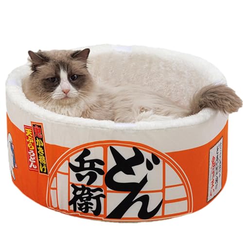 Kreatives Haustierbett – Rutschfester Nudelbecher für Katzen, schönes und bequemes Haus für Katzen und Kätzchen, waschbares Katzenbett, Haustierhöhle für drinnen und draußen Kreatives Haustierbett – Rutschfester Nudelbecher für Katzen, schönes und bequemes Haus für Katzen und Kätzchen, waschbares Katzenbett, Haustierhöhle für drinnen und draußen von Genérico