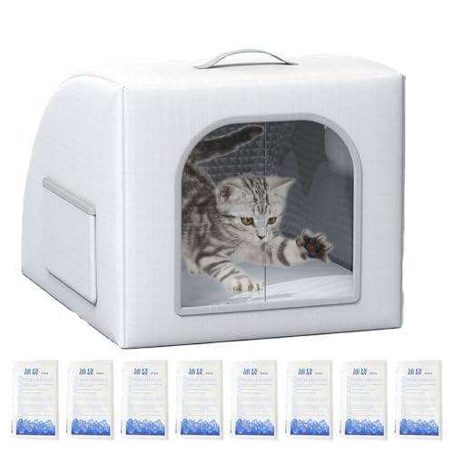 Kühlhaus für Katzen im Freien, thermischer Unterschlupf für Haustiere, Innenraum, mit Eisbeutel für Balkon, Garten, Haustür, Hof von Genérico