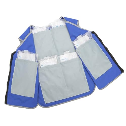 Kühlweste für Erwachsene, Eisweste mit verstellbaren Riemen, Kühljacke mit 6 Taschen, für Sommer, Outdoor, Sport, Arbeitnehmer Kühlweste für Erwachsene, Eisweste mit verstellbaren Riemen, Kühljacke mit 6 Taschen, für Sommer, Outdoor, Sport, Arbeitnehmer von Genérico