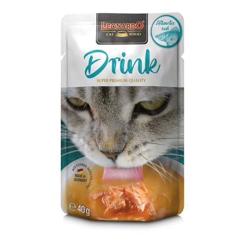 Leonardo Drink Atlantic Cod | mit Brühe und Kabeljaufleisch und Hühnchen | 20 x 40 g Leonardo Drink Atlantic Cod | mit Brühe und Kabeljaufleisch und Hühnchen | 20 x 40 g von Genérico