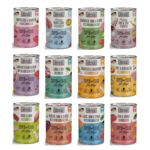 Mac's Hunde-Mix | Premium Nassfutter | 12 x 400 g (12 x 400 g, Mix 1) von Genérico
