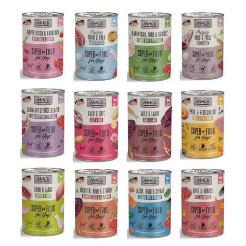 Mac's Hunde-Mix | Premium Nassfutter | 12 x 400 g (12 x 400 g, Mix 2) von Genérico