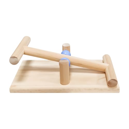 Natürliches Vogelspielzeug, Spielzeug für Vögel, Wood Desktop, Papageiengeländer – Trainingswerkzeug für Tischübungen, interaktives Gleichgewichtsspielzeug für Kakadaden Natürliches Vogelspielzeug, Spielzeug für Vögel, Wood Desktop, Papageiengeländer – Trainingswerkzeug für Tischübungen, interaktives Gleichgewichtsspielzeug für Kakadaden von Genérico
