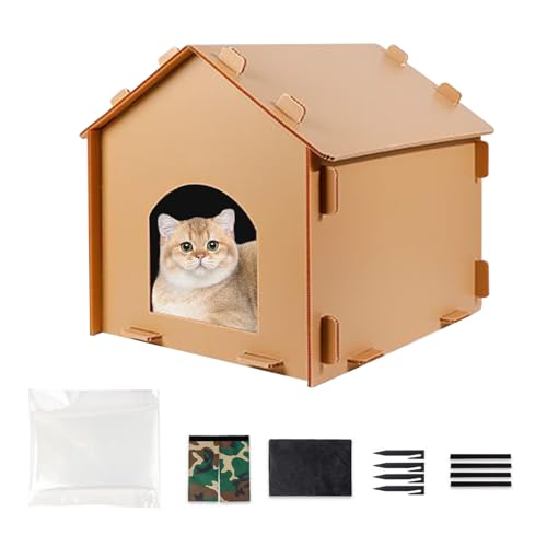 Outdoor Cat House, Indoor Pet Cave, Abnehmbares Winddichtes Katzenhaus zum Schlafen, wasserdichte Haustierhöhle, Fütterungsspiel, Winter, Sommer, Camping, Reisen, Balkon, Hof, Indoor Outdoor Cat House, Indoor Pet Cave, Abnehmbares Winddichtes Katzenhaus zum Schlafen, wasserdichte Haustierhöhle, Fütterungsspiel, Winter, Sommer, Camping, Reisen, Balkon, Hof, Indoor von Genérico