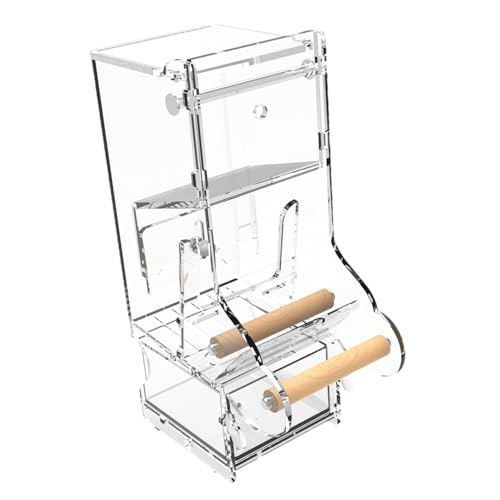 Papageienfutter: transparenter Lebensmittelspender aus transparentem Acryl. Mühelose Überwachung, hergestellt aus robustem Acryl, eine praktische Lösung Papageienfutter: transparenter Lebensmittelspender aus transparentem Acryl. Mühelose Überwachung, hergestellt aus robustem Acryl, eine praktische Lösung von Genérico