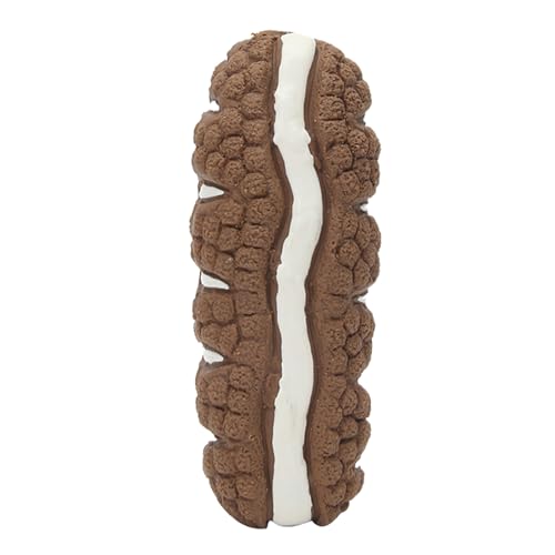 Quietschendes Hundespielzeug, quietschendes Spielzeug für Hunde, Hundespielzeug zur Zahnreinigung, Hundespielzeug mit cremefarbenen Brotstäbchen für kleine, mittelgroße und kleine Rassen von Genérico