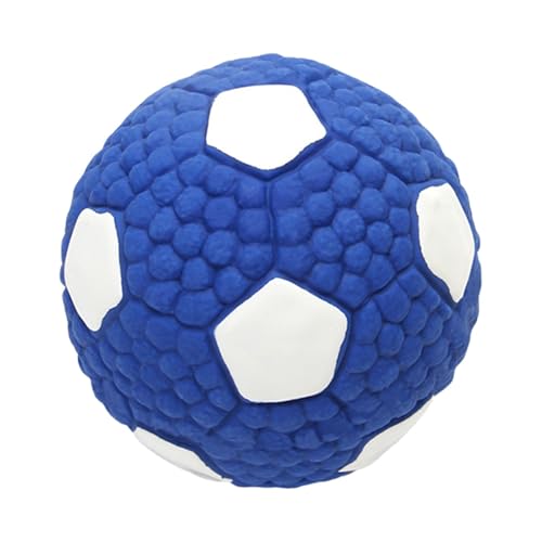 Quietschendes Hundespielzeug, unzerstörbar, Hundespielzeug, Hundespielzeug, unzerstörbarer Fußballball, quietschend, robust, Haustierbedarf von Genérico