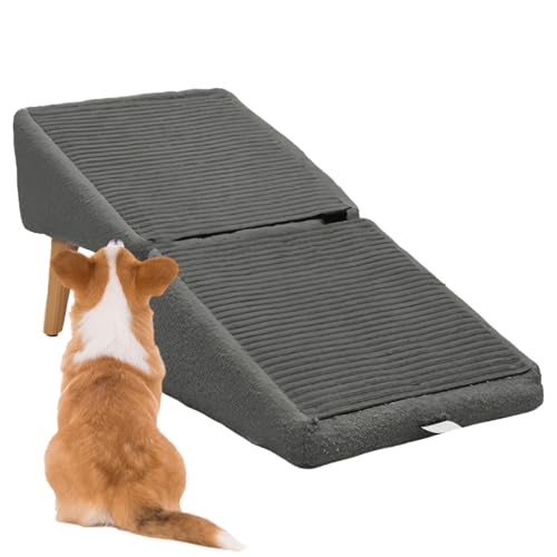 Rampe für Haustiere, zusammenklappbare Stufen für Katzen, leichte und wiederverwendbare Leiter für Welpen und Kätzchen im Bett, Sofa, Sessel und Auto von Genérico