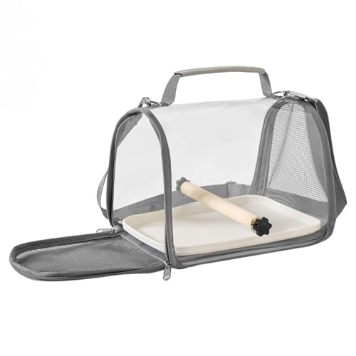 Reise-Vogelkäfig für Conure, Papageientransporttasche, Haustier-atmungsaktiver Reisekäfig mit Sitzstange, Outdoor-Tasche, Vogeltaschen für kleine Haustiere für Kleintiere von Genérico
