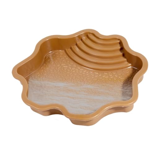 Reptile Soaking Deck – Wasserspender mit Rampe | Lebensmittelteller und Badewannenwasser für Zubehör zur Dekoration des Gecko-Habitats Reptile Soaking Deck – Wasserspender mit Rampe | Lebensmittelteller und Badewannenwasser für Zubehör zur Dekoration des Gecko-Habitats von Genérico