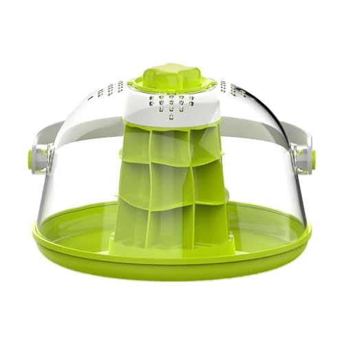Reptilienfutterstation - Reptile Terrarium Lizard Habitat Cage, Reptilienfutter | Zuchthaus für Eidechsenkäfig, transparentes Mini-Haustier mit Löchern für Tiere von Genérico