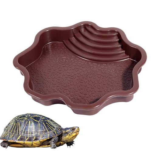 Reptilienpool | Reptilienpool | Wasserfänger mit Rampe - Reptilienpool Nourning Aquarium Ornament für Gecko/Schlange/ /Barbudo von Genérico