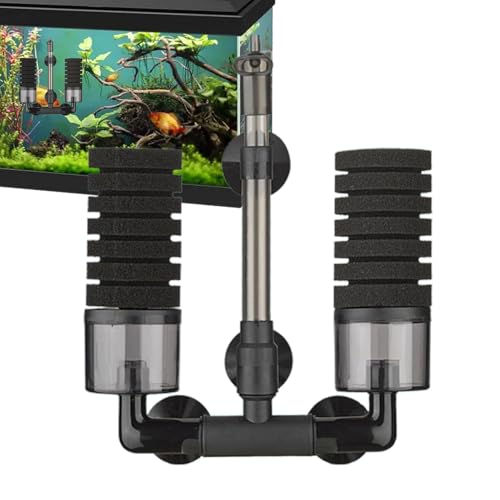 Sauerstofffilter für Aquarien, drehbarer Schichtfilter, ausziehbarer Medienzylinder, interne Zirkulation, einstellbarer Luftstrom, leicht zu reinigen von Genérico