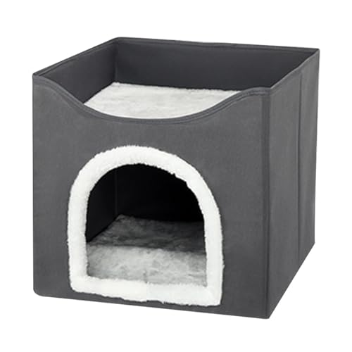 Schlafhaus für Haustiere – elegantes Haustierbett, kompaktes Hundehaus | Bequemes Schlafzubehör für Katzen | dekoratives Doppel-Hundehütte | Zubehör für das Haus als Zubehör Schlafhaus für Haustiere – elegantes Haustierbett, kompaktes Hundehaus | Bequemes Schlafzubehör für Katzen | dekoratives Doppel-Hundehütte | Zubehör für das Haus als Zubehör von Genérico