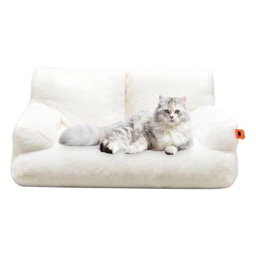 Schlafsofa für Katzen, aus Plüsch, für den Winter, waschbares Haustiersofa mit Katzenbett, Haustierbett mit rutschfester Unterseite, herausnehmbares Sofa für kleine Hunde Schlafsofa für Katzen, aus Plüsch, für den Winter, waschbares Haustiersofa mit Katzenbett, Haustierbett mit rutschfester Unterseite, herausnehmbares Sofa für kleine Hunde von Genérico