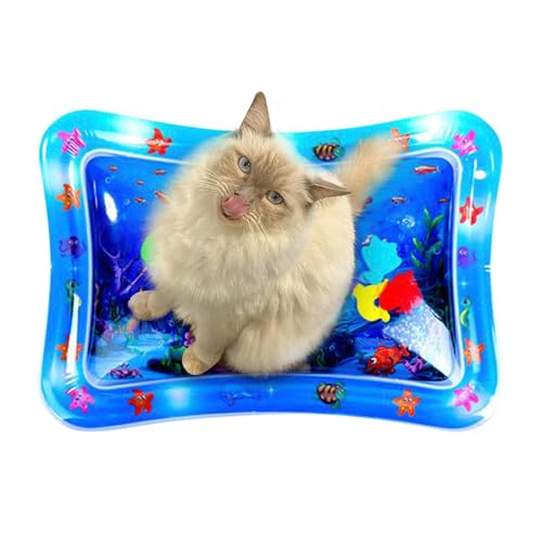 Sensorische Wasserspielmatte für Hunde – Wasseranreicherungsspielzeug für Hunde, interaktives Spielzeug für verdickte nflatable Katzen-Pads mit Meeresmotiv für Sensorische Wasserspielmatte für Hunde – Wasseranreicherungsspielzeug für Hunde, interaktives Spielzeug für verdickte nflatable Katzen-Pads mit Meeresmotiv für von Genérico