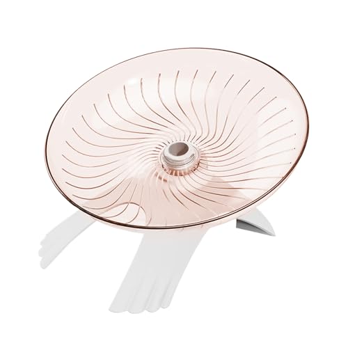 Silent Running Hamster Rad, Silent Hamster Transparent Design Flying Saucer Spinner, Trainingsrad für Kleine Haustiere für Kleine Haustiere Rennmaus Mäuse von Generico