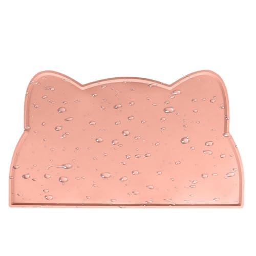 Silicone Pet Mat – Phatemat wasserdichte rutschfeste Futterschale mit hohen Lippen, auslaufsicheres Futterzubehör, Katzen-Essstation für Hunde, Matte von Genérico